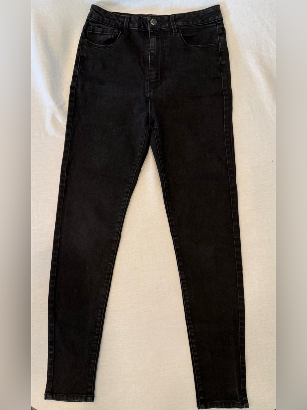 Forever 21 High Rise Skinny Black Jeans W24